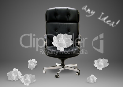 Black armchair