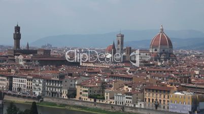 View of Florence, the “duomo” and the town hall
