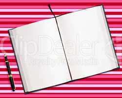 blank opened book