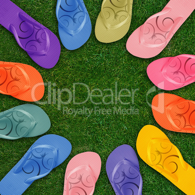 Colorful Flip Flops