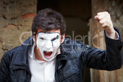 Portrait of a Man mime.