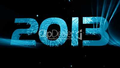 new year 2013 turquoise blue