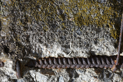 Texture of the reinforced concrete