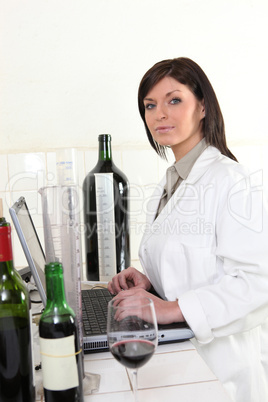 Female wine expert