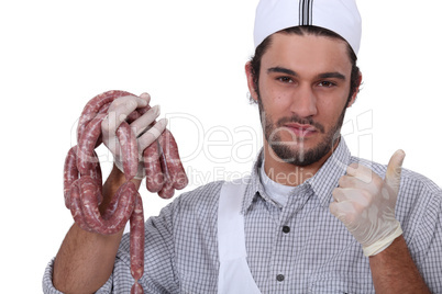 portrait of a butcher