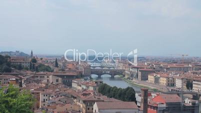 Panoramic of Florence, the “duomo”, the Arno river and the town hall