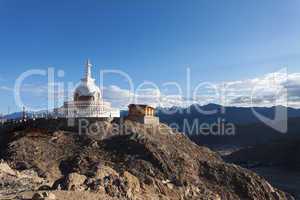 Pagode in Leh, Indien