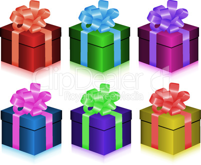 vector gift boxes