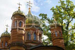 Die russisch-orthodoxe Kapelle auf dem alten historischen Friedh