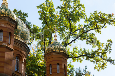 Die russisch-orthodoxe Kapelle auf dem alten historischen Friedh