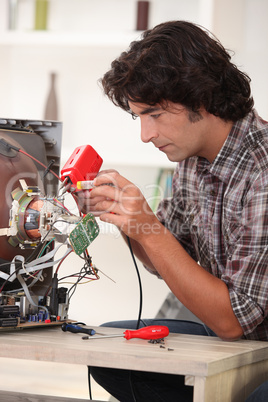 portrait of an electrician