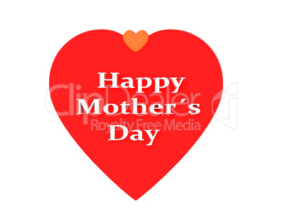 happy mothers day, cute background. 3d illustration