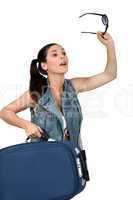 Young woman going on holidays