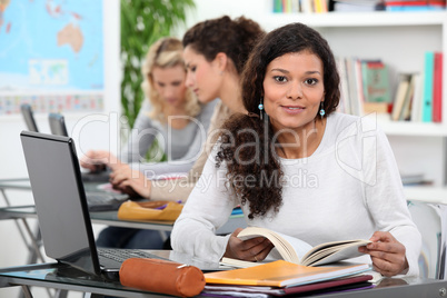 Portrait of a studios woman