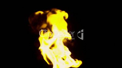 Flame Bursting From Below (300 fps)