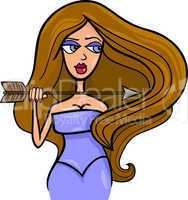 woman cartoon illustration sagittarius sign