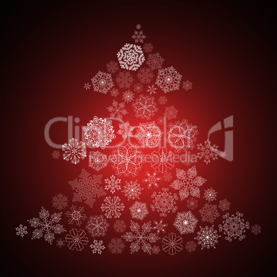 Christmas Background with Christmas Tree