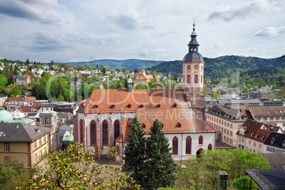 Panoramic view of Baden-Baden. Europe, Germany