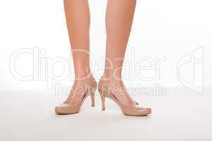 Classic high heeled court shoes