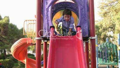 Little boy in playground