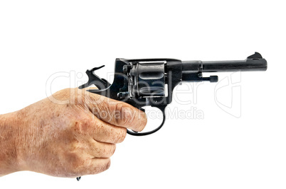 Revolver in hand