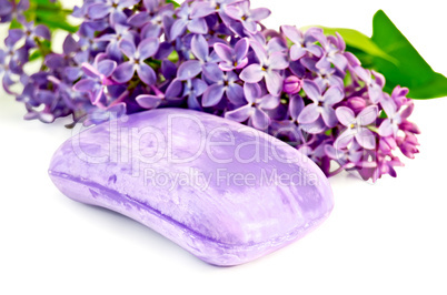 Soap violet with lilac