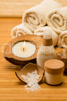 Coconut spa and beauty cosmetics