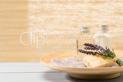 Natural spa products lavender