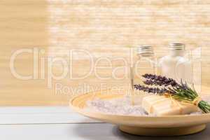 Natural spa products lavender