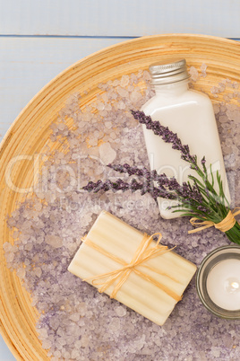 Provence style aromatherapy lavender cosmetic products