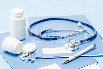 Medical accessories with pen and medication