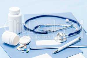 Medical accessories with pen and medication