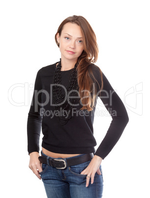 Attractive young casual woman