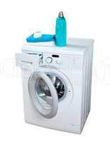Washing machine and laundry powder for washing.