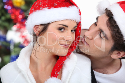 Couple in Christmas