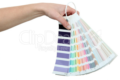 Paint colour samples