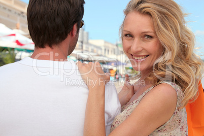 Couple at the market