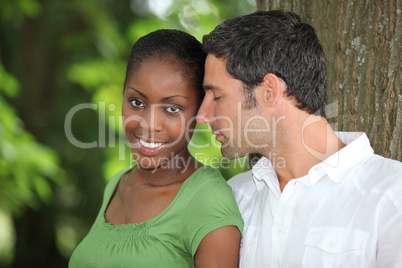 Couple by a tree