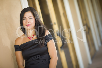 Attractive Hispanic Woman Portrait Outside