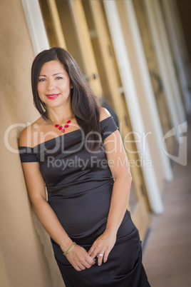 Attractive Hispanic Woman Portrait Outside