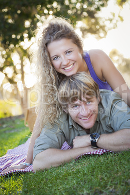 An Attractive Couple Enjoying A Day in the Park