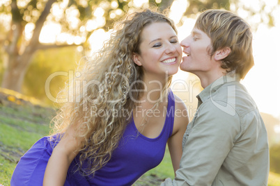 An Attractive Couple Enjoying A Day in the Park