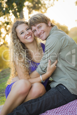 An Attractive Couple Enjoying A Day in the Park