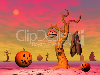 Halloween scene