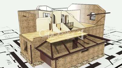Construction of residential house