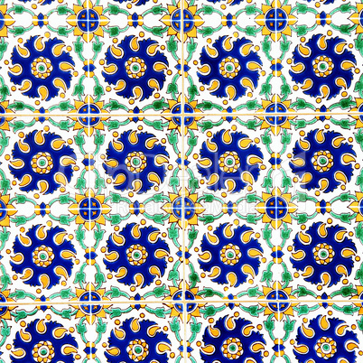 Colorful ceramic tiles