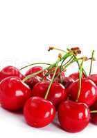 Appetizing red cherries