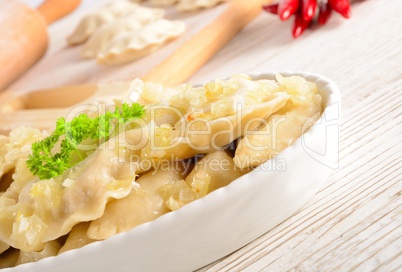 Pierogi.Polish christmas dish