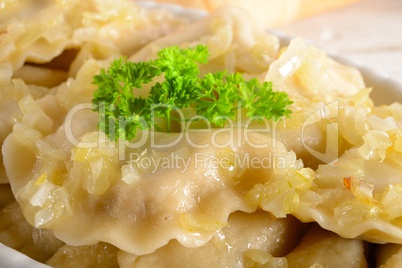 Pierogi.Polish christmas dish