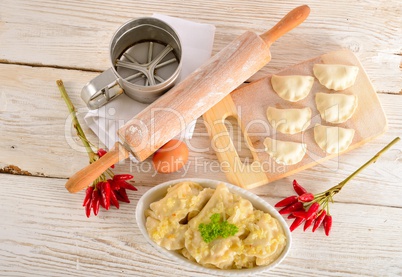 Pierogi.Polish christmas dish